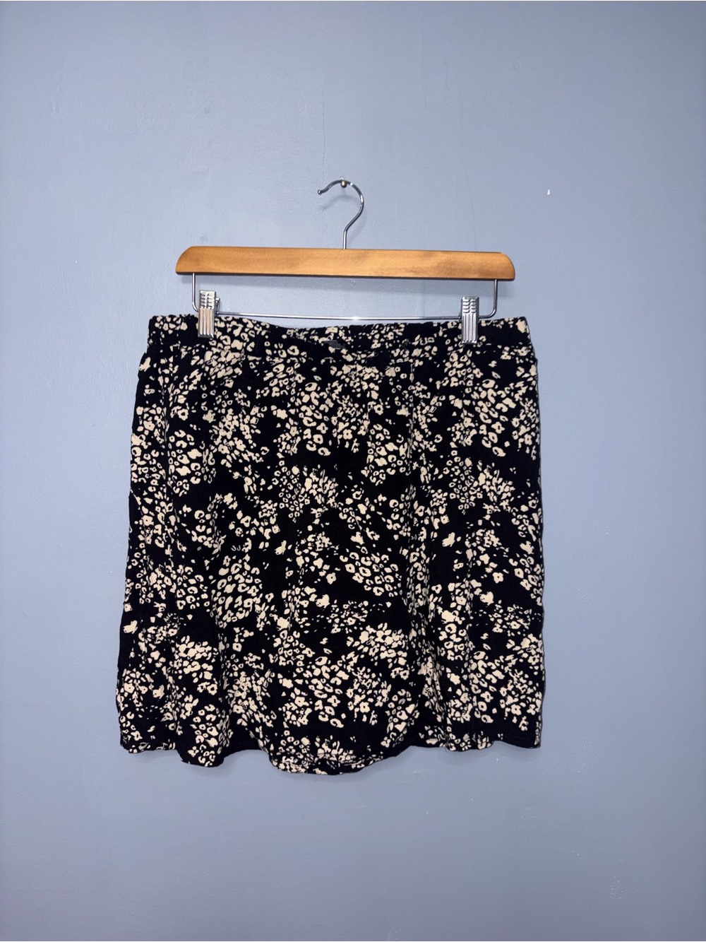 Reitmans | Black Printed Skort | Size 14